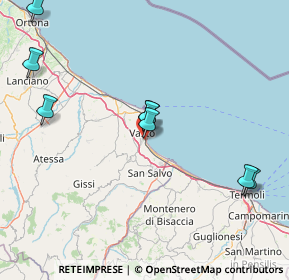 Mappa Str. vicinale Tubello, 66054 Vasto CH, Italia (38.90278)