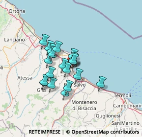 Mappa Via IV Novembre, 66054 Vasto CH, Italia (9.839)