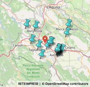Mappa Strada Regionale 578 Salto Cicolana, 67062 Magliano de' Marsi AQ, Italia (11.429)