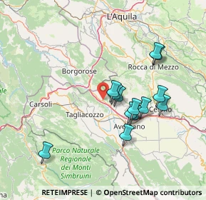 Mappa Strada Regionale 578 Salto Cicolana, 67062 Magliano de' Marsi AQ, Italia (13.6)