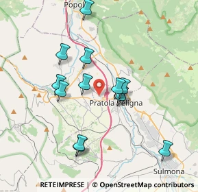 Mappa SP Corfiniense, 67035 Pratola Peligna AQ, Italia (3.57385)