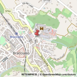 Mappa Via Giuseppe Palazzi,  1, 00062 Bracciano, Roma (Lazio)