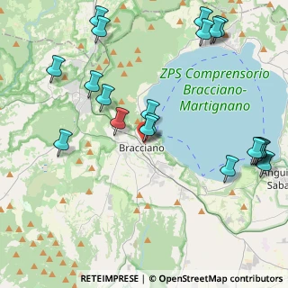 Mappa Piazza 4 Novembre, 00062 Bracciano RM, Italia (5.459)