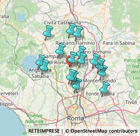 Mappa Via dello Stadio, 00060 roma RM, Italia (10.9875)