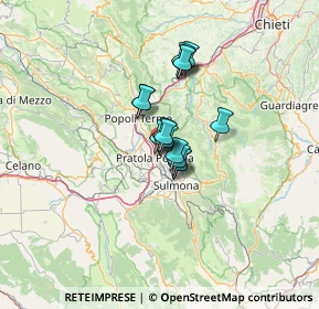 Mappa SS17, 67035 Pratola Peligna AQ, Italia (7.77933)