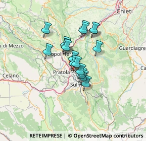 Mappa SS17, 67035 Pratola Peligna AQ, Italia (9.81412)