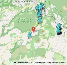 Mappa Via delle Felci, 00066 Manziana RM, Italia (2.5305)