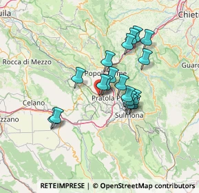 Mappa Via degli Aprutini, 67027 Raiano AQ, Italia (11.55389)