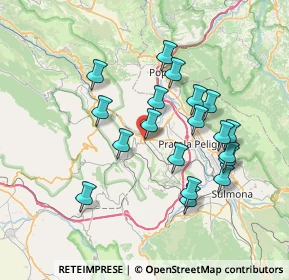 Mappa Via Fausto Coppi, 67027 Raiano AQ, Italia (7.11947)