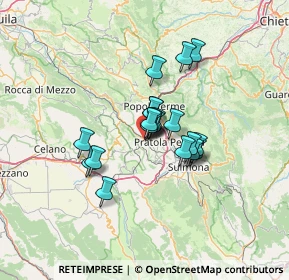Mappa Via Fausto Coppi, 67027 Raiano AQ, Italia (9.1665)