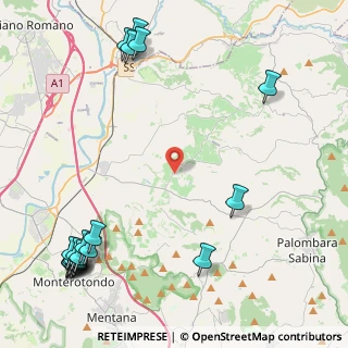 Mappa Str. dell'Osteria di Moricone, 00018 Palombara Sabina RM, Italia (6.822)