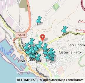 Mappa Via G. G. Belli, 00053 Civitavecchia RM, Italia (0.8975)