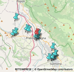 Mappa Via Enopolio snc, 67035 Pratola Peligna AQ, Italia (3.9445)