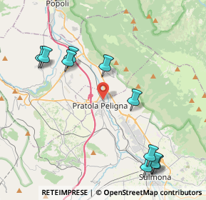 Mappa Via Enopolio snc, 67035 Pratola Peligna AQ, Italia (5.91692)