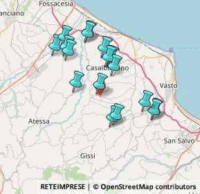 Mappa 66020 Scerni CH, Italia (6.78778)