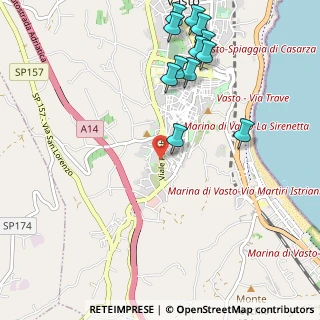 Mappa 54 Via, 66054 Vasto CH, Italia (1.29667)