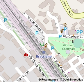 Mappa Piazzale Della Stazione, 00062 Bracciano RM, Italia (0.08077)