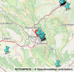 Mappa Strada è Roccacasale, 67035 Pratola Peligna AQ, Italia (25.4135)