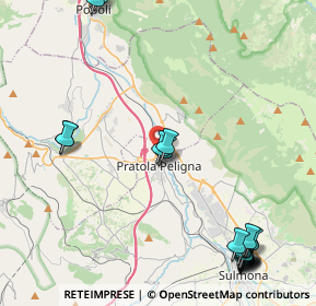 Mappa Strada è Roccacasale, 67035 Pratola Peligna AQ, Italia (6.228)