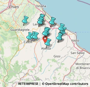 Mappa , 66041 Atessa CH, Italia (10.71111)