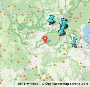 Mappa Via delle Fontanelle, 00066 Manziana RM, Italia (3.795)