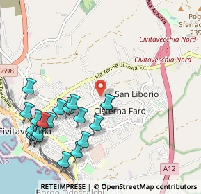Mappa Via Lelio Basso, 00053 Civitavecchia RM, Italia (1.2815)
