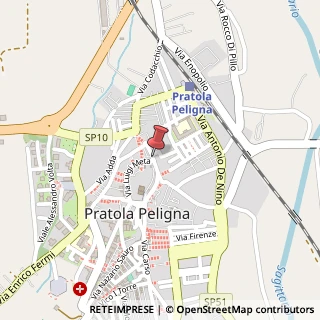 Mappa Via Enrico Toti, 10, 67035 Pratola Peligna, L'Aquila (Abruzzo)