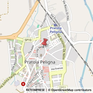 Mappa Via Meta Luigi, 86, 67035 Pratola Peligna, L'Aquila (Abruzzo)