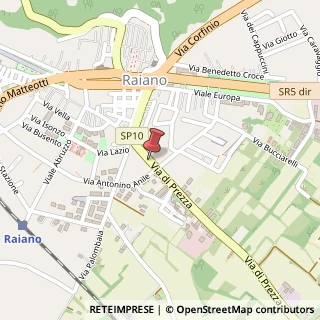 Mappa Via Per Prezza, 67027 Raiano, L'Aquila (Abruzzo)