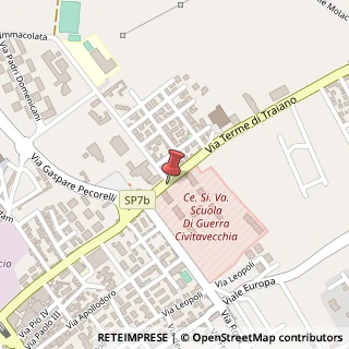 Mappa Via Terme di Traiano, 40, 00053 Civitavecchia, Roma (Lazio)