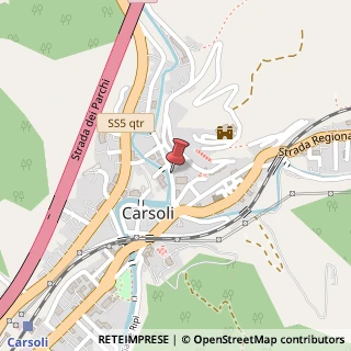 Mappa Via Aquila, 11, 67061 Carsoli, L'Aquila (Abruzzo)