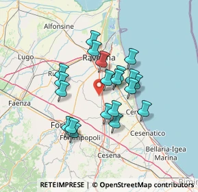 Mappa 48125 Campiano RA, Italia (11.3155)