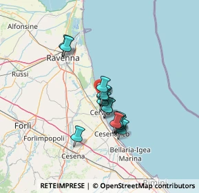 Mappa Via Giovanni Marradi, 48125 Lido di Savio RA, Italia (9.87667)