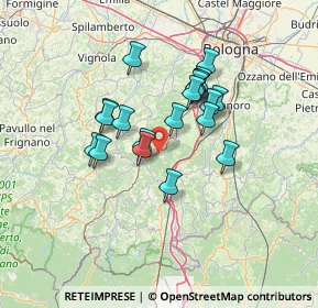 Mappa Via Caduti della Creda, 40030 Grizzana Morandi BO, Italia (11.0195)