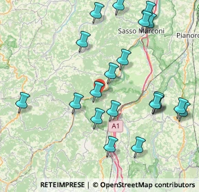 Mappa Via Caduti della Creda, 40030 Grizzana Morandi BO, Italia (9.104)