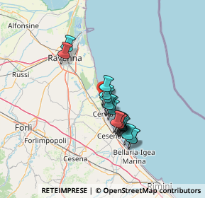 Mappa Via Verghereto, 48020 Lido di Savio RA, Italia (10.65833)