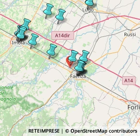 Mappa Via G. Finali, 48018 Faenza RA, Italia (8.5855)