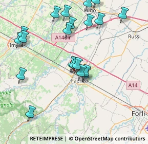 Mappa Via Marcello Malpighi, 48018 Faenza RA, Italia (8.709)