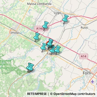 Mappa Via Marcello Malpighi, 48018 Faenza RA, Italia (5.5425)