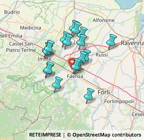 Mappa Via Convertite, 48018 Faenza RA, Italia (10.75222)
