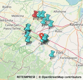 Mappa Via Convertite, 48018 Faenza RA, Italia (11.00278)