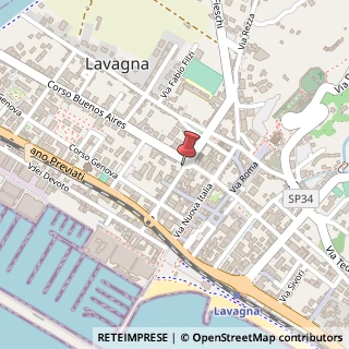 Mappa Via Cristoforo Colombo,  56, 16033 Lavagna, Genova (Liguria)