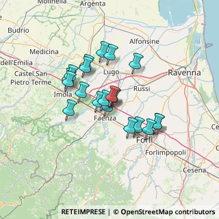 Mappa Via Nove, 48018 Faenza RA, Italia (11.1245)