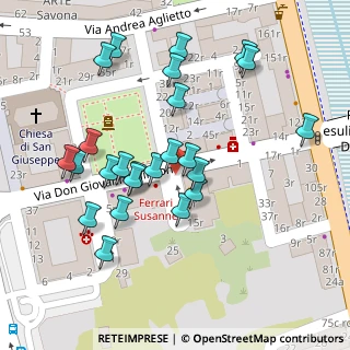 Mappa Galleria Aschero, 17100 Savona SV, Italia (0.06125)