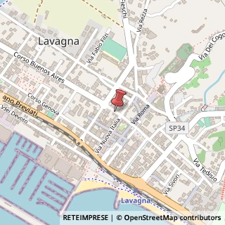 Mappa Via Camillo Benso Cavour, 31, 16033 Lavagna, Genova (Liguria)