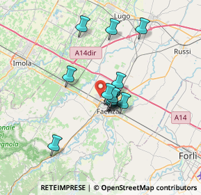 Mappa Via Morgagni, 48018 Faenza RA, Italia (5.23231)