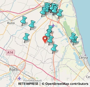 Mappa Via Cella, 48125 Carraie RA, Italia (8.417)