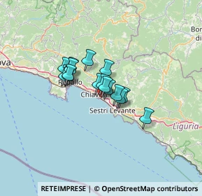 Mappa Via Bacigalupo, 16033 Lavagna GE, Italia (7.92688)