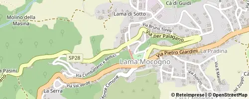 Mappa Lama Mocogno