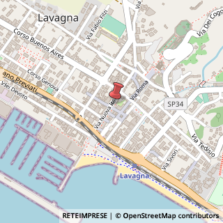 Mappa Via Nuova Italia, 76, 16033 Lavagna, Genova (Liguria)